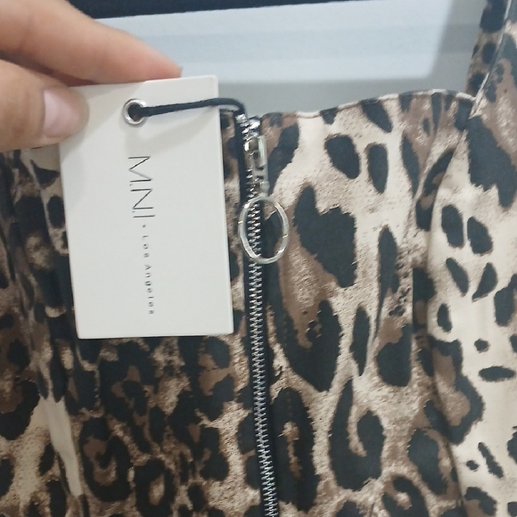 Leopard Print  Mini Dress Sz Small New With Tags - Picture 2 of 10